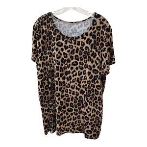 Torrid Super Soft Leopard Print Knit Top – Plus Size 2 (2X)